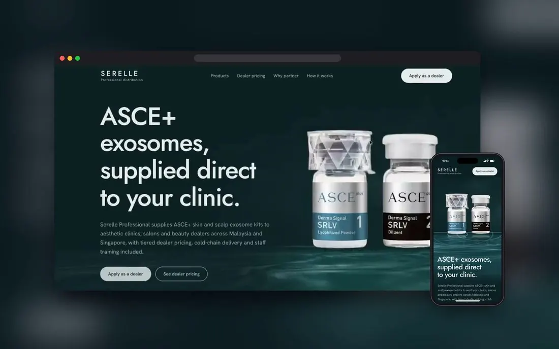 Beauty distributor website
