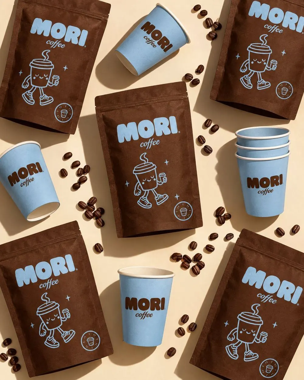 Café brand Retail packaging