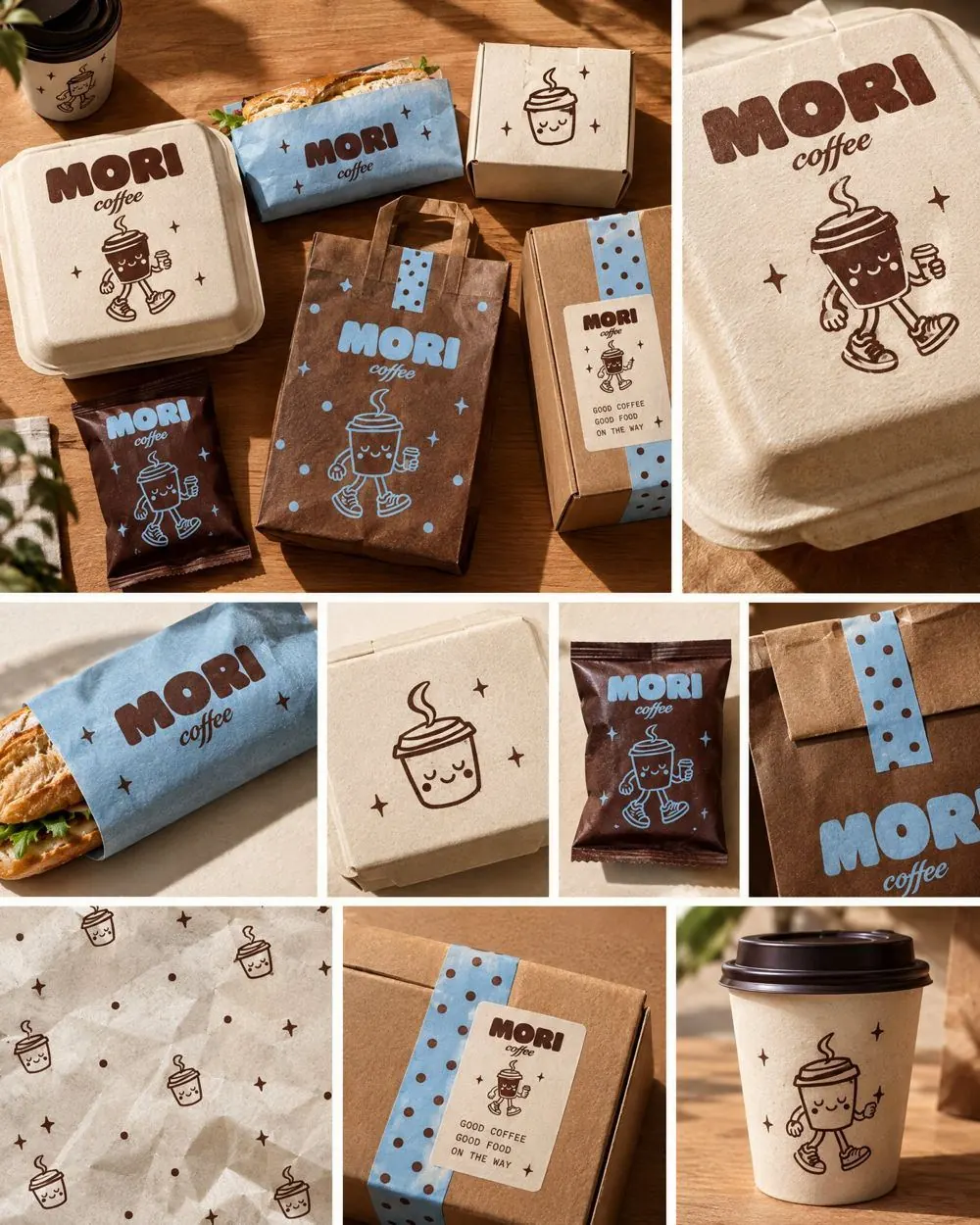 Café brand Takeaway packaging