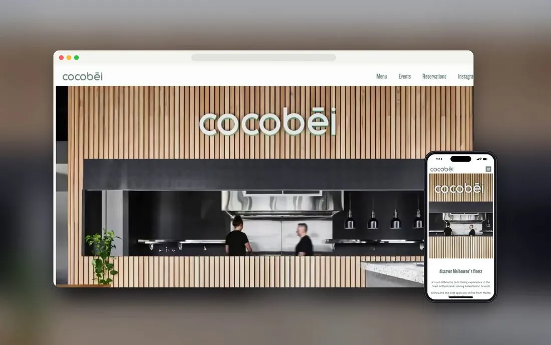 Café website