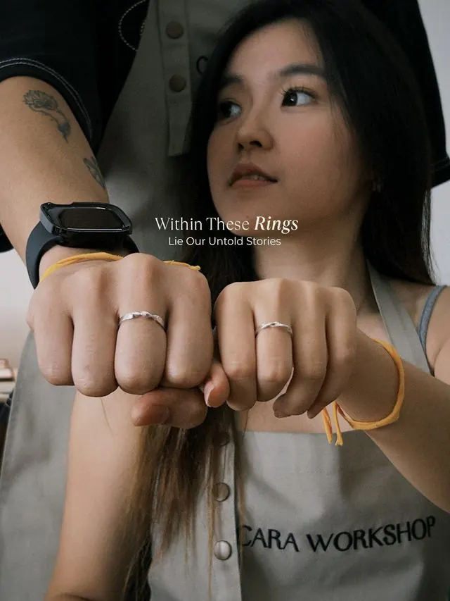 Ring-making workshop ad campaign photo