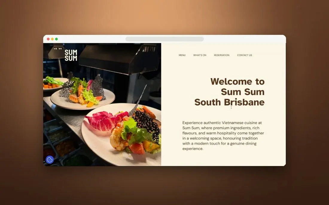 Vietnamese restaurant website
